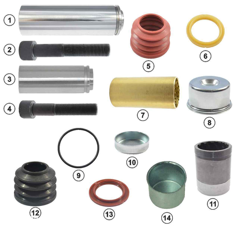 Guide pin and seal kit - SB6, SB7, SN7 ST7 K031844K50, K133158K50, K011117, 1906779, 1756390