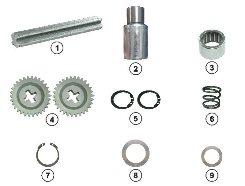 Wabco PAN 19-2, PAN 22-2 Caliper Adjuster mechanism kit DAF, Renault, Dennis, Volvo, SAF, Schmitz, Valx