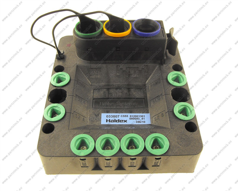 Haldex Electronic Control Unit (ECU), EBS EB+ 24V; no. of sensors: 2/4; COLAS compatible; 5 aux 950800201